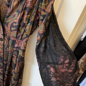 Vintage Paisley Dress Cardigan Duster